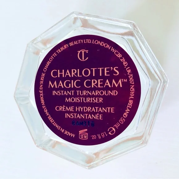 EMPTY Charlotte Tilbury Magic Cream 1.6 ounce Refillable EMPTY glass jar & box. - Picture 3 of 14